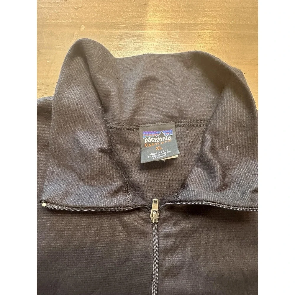 Vintage Patagonia Capilene Pullover Mens XL Half Zip Made USA Base Layer 90s‎